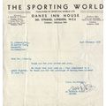 The Sporting World Newspaper 1950 Boxing Hand S...
