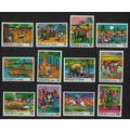 Guinea Paintings of African Legends 12v 1968 MN...