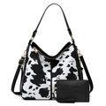 Women Western Cow Print Purse Designer Top Hand...