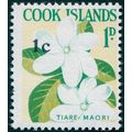Cook Islands 1967 1c on 1d Tiare Maori SG205 MNH