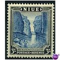 Niue 1950 SG122 3s Blue & Black Unmounted Mint