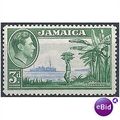 Jamaica 1938 SG126 3d Ultramarine & Green Mtd Mint