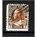 CANADA 1911 3c BROWN SG 204 FINE USED