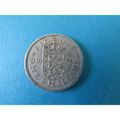 1954 QUEEN ELIZABETH II ENGLISH SHIELD ONE SHIL...