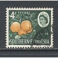 SouthernRhodesia.SG96 4d Citrus.Fine Used.May2015a