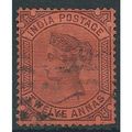 India 1888 SG100 12a Purple/Red Fine Used ....