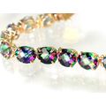 Mystic Fire Topaz, 10KY Gold Bracelet, B003