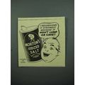 1940 Morton's Iodized Salt Ad - Won't Lump or Cake