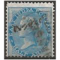 India 1865 SG54 1/2a Blue Wmk Elephants Head Fi...