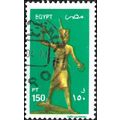 EGYPT, Tutankhamun figurine, green 2002, 150pia...