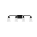 H B Evangeline 32.375" 4-Light Matte Black Vani...