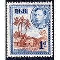 1938 FIJI Sg250 1d Brown & Blue m/mint (G69)