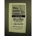 1988 Weyerhaeuser Silva-Fiber Ad - When Quality...