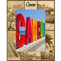 Cancun Mexico Laser Engraved Wood Picture Frame...