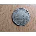 France Republic 1954 100 Francs Coin