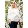 Women's Round Neck Long Sleeve Solid Sweater