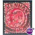 GB stamps 1902-10 KEV11 - 1d SG219 Beckenham 28