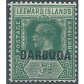 Barbuda 1922 SG1 1/2d Blue-Green Mounted Mint . ..