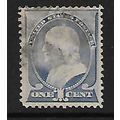 USA 1882 SG 217 1c BLUE FRANKLIN FINE USED