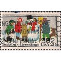 USA, Building a Snowman, white 1982, 20c