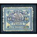 Used Revenue 40c N.Y. Stock Transfer Fine WA2812