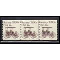 1907 18c Surrey Just Clears MNH Dry Gum PNC 9/3...