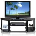 Espresso & Black TV Stand Entertainment Center ...