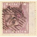 GB QV 1855 6d LILAC SG68 GU