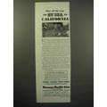 1932 Panama Pacific Line Ad, Play All Way to California