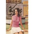Knit Sweater Pattern Sleeveless Blouse