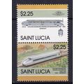 ST LUCIA 1986 LEADERS OF THE WORLD 5th SERIES T...