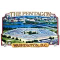 The Pentagon Montage Artwood Fridge Magnet