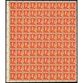 1030, Mint Sheet of 100 1/2 Cent Ben Franklin S...