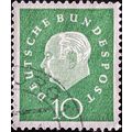 STAMP GERMANY WEST SG1220 1959 10pfg President ...