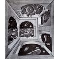 ESCHER print ANOTHER WORLD Vintage 60S Orig Gra...
