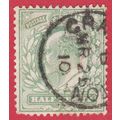 GB KEVII 1902 1/2d YELLOWISH GREEN SG218 GU