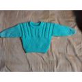 BRAND NEW Hand Knitted 22 in 56 cm Pale Green C...
