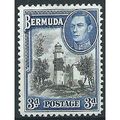 Bermuda 1941 SG114a 3d Black & Deep Blue Mounte...