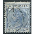 Antigua 1887 SG27 2 1/2d Ultramarine Wmk Crown ...