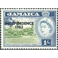 Jamaica 1962 1/- Yellow Green Blue Mounted Mint...