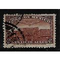 MEXICO 1934 AIR 10c BROWN TEMPLE SG 574 FINE US...