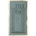 Vintage: Glasgow Numerical Ptg. Co. 2½d ticket
