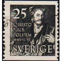 Sweden. 1951 25ore S.G.329a Used