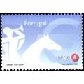 Portugal 2002 NVI Serie A stamp, Horse Rider, U...