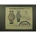 1982 Torneau Baume & Mercier Riviera Watch Ad
