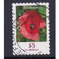 GERMANY 2005 FLOWERS 55c POPPY SELF-ADHESIVE USED