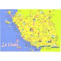 France; land map; la Vendee province