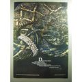 1970 De Beers Diamonds Ad - Diamond Back Rattler. Found Beneath rocks.