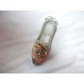 SHOE VINTAGE DECORATED ON FRONT AND ROUND SIDES...
