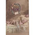 Baby with Dummy Feeding Bottle Antique Birthday...